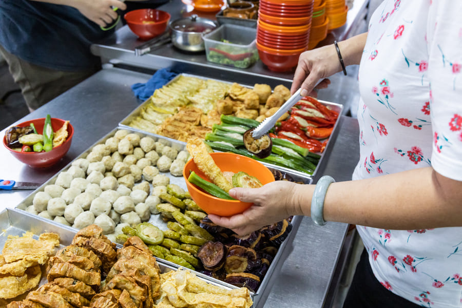 comida en las calles de China