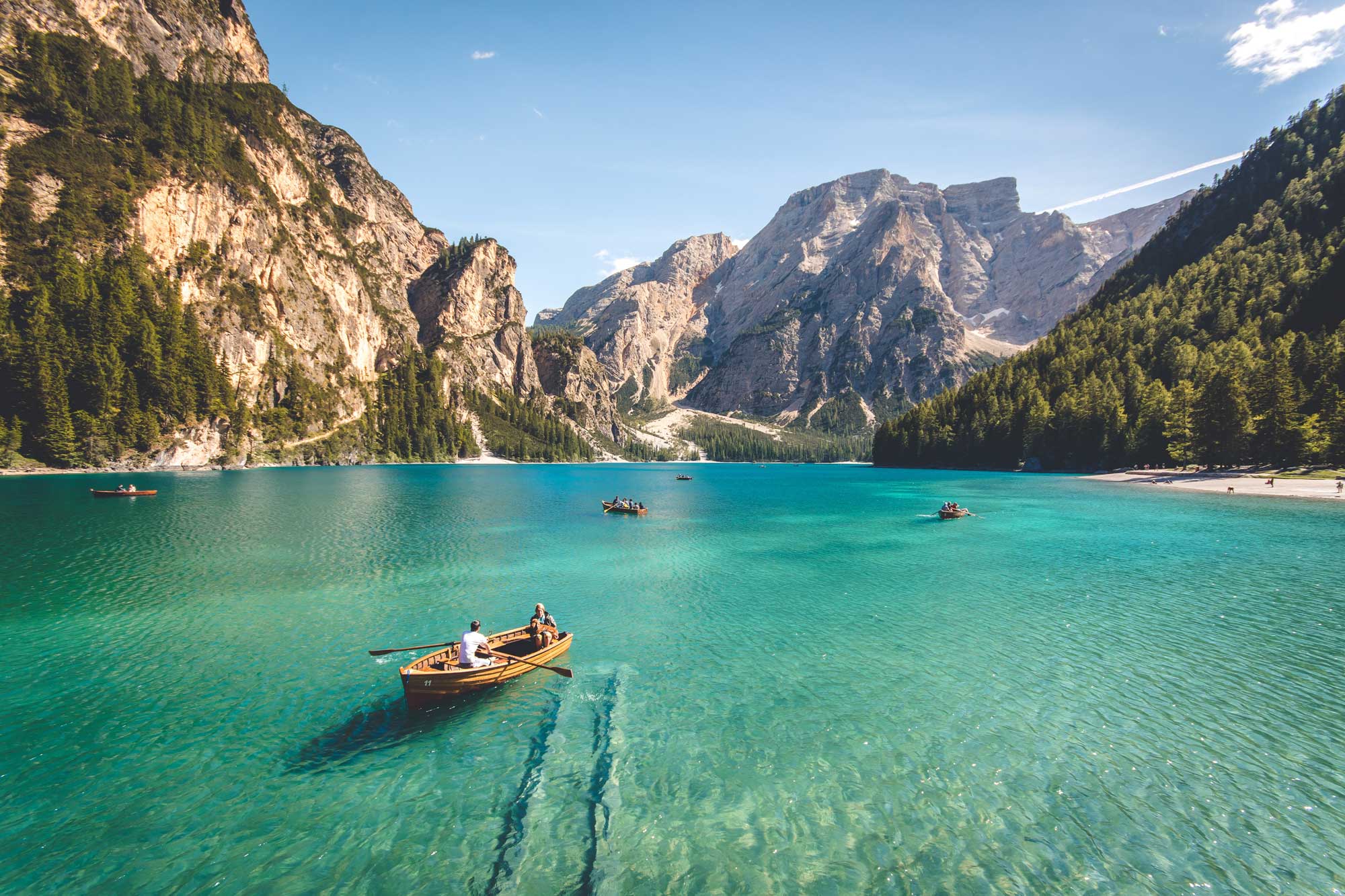 vista desde un lago